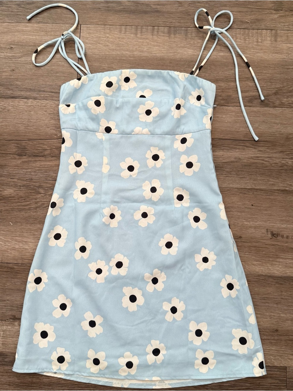 Princess Polly Blue Daisy Granno Mini Dress Size 4